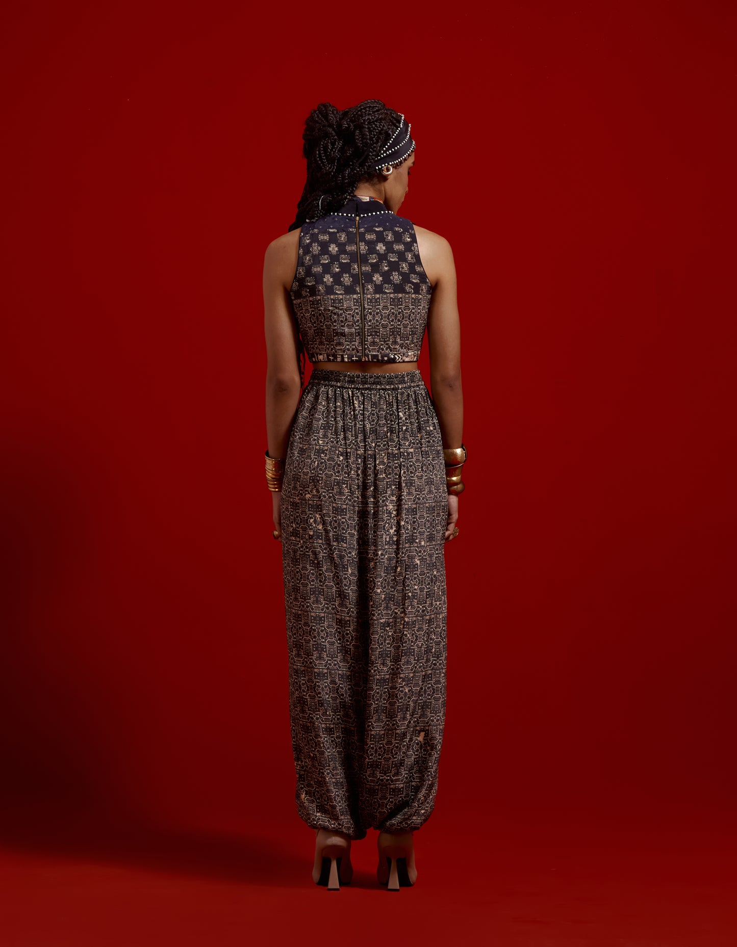 RITU KAFTAAN MIDI JACKET SET