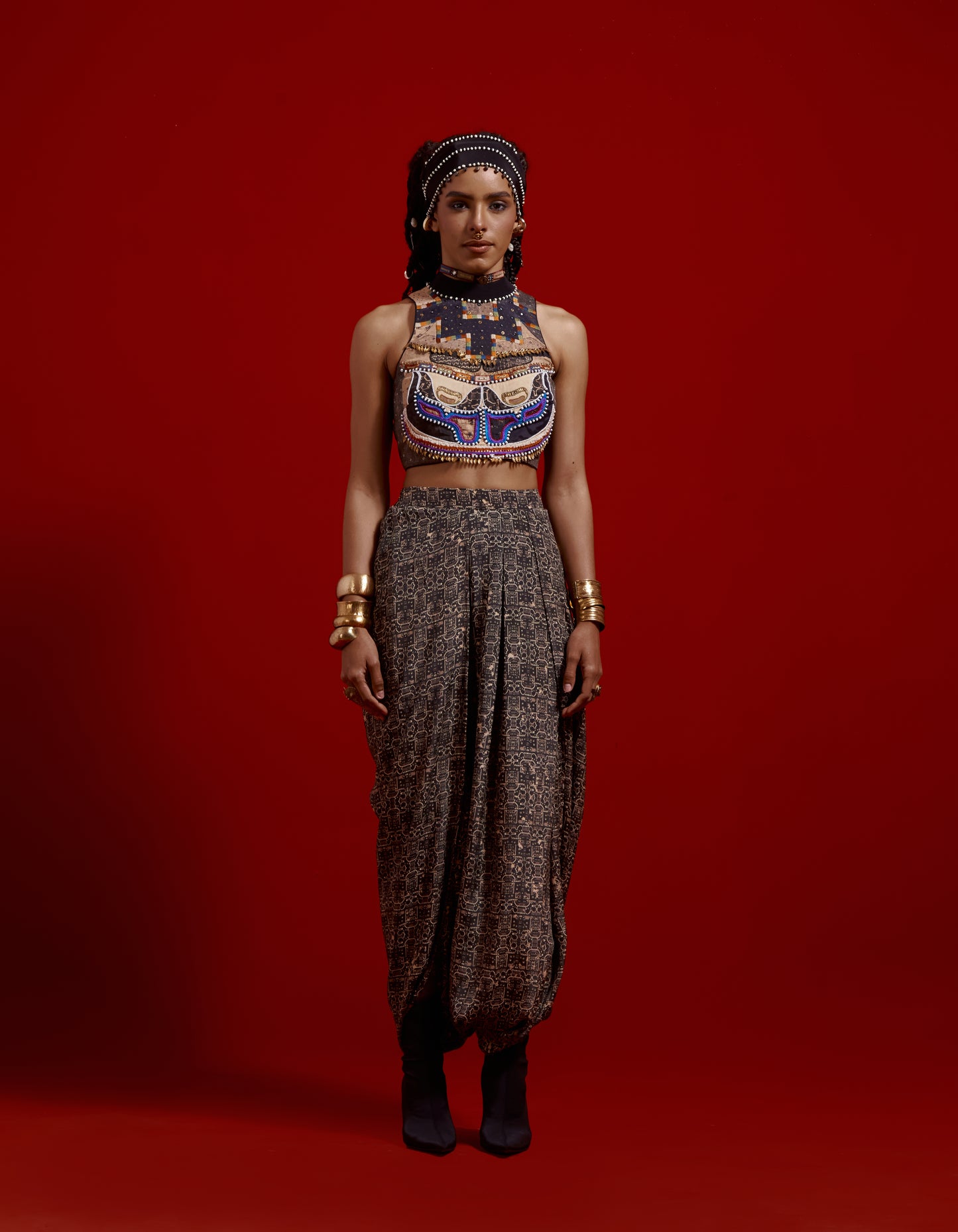 RITU KAFTAAN MIDI JACKET SET