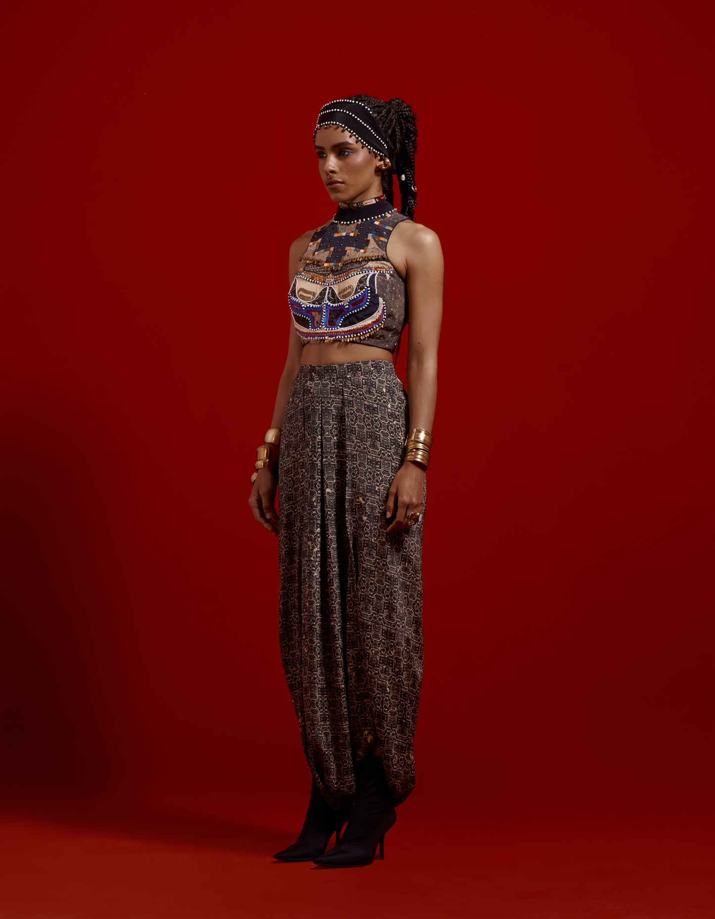RITU KAFTAAN MIDI JACKET SET