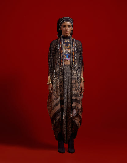 RITU KAFTAAN MIDI JACKET SET