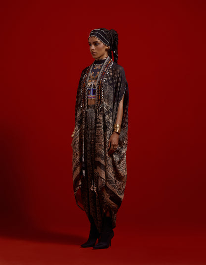 RITU KAFTAAN MIDI JACKET SET