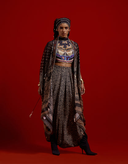 RITU KAFTAAN MIDI JACKET SET