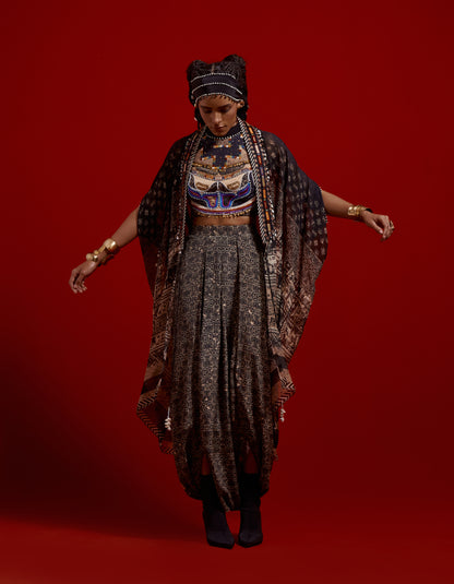 RITU KAFTAAN MIDI JACKET SET