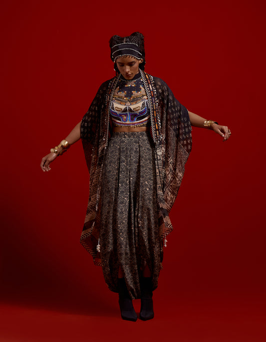 RITU KAFTAAN MIDI JACKET SET