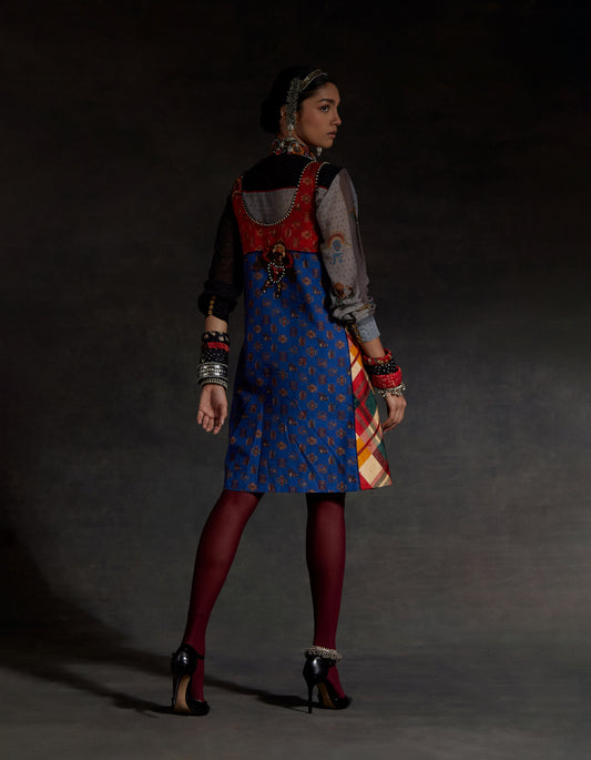MEHRU EMBO DRESS SET