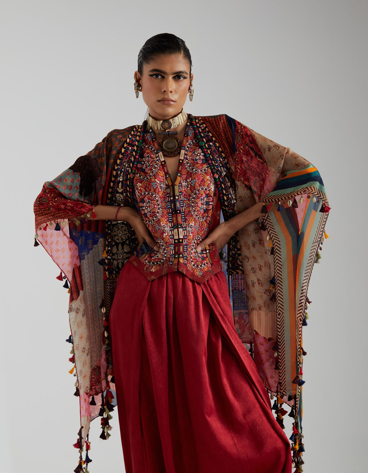 VENI DUPATTA JACKET SET