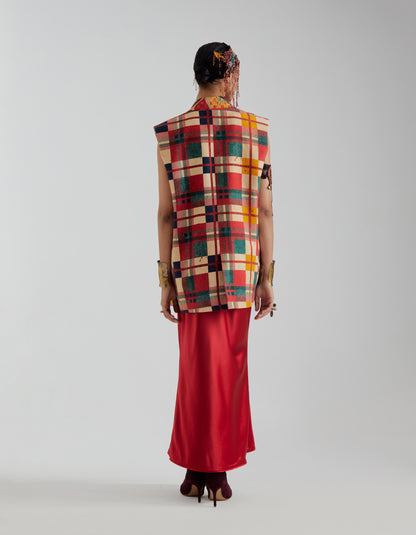 NOORI DOUBLE BREASTED VEST SET