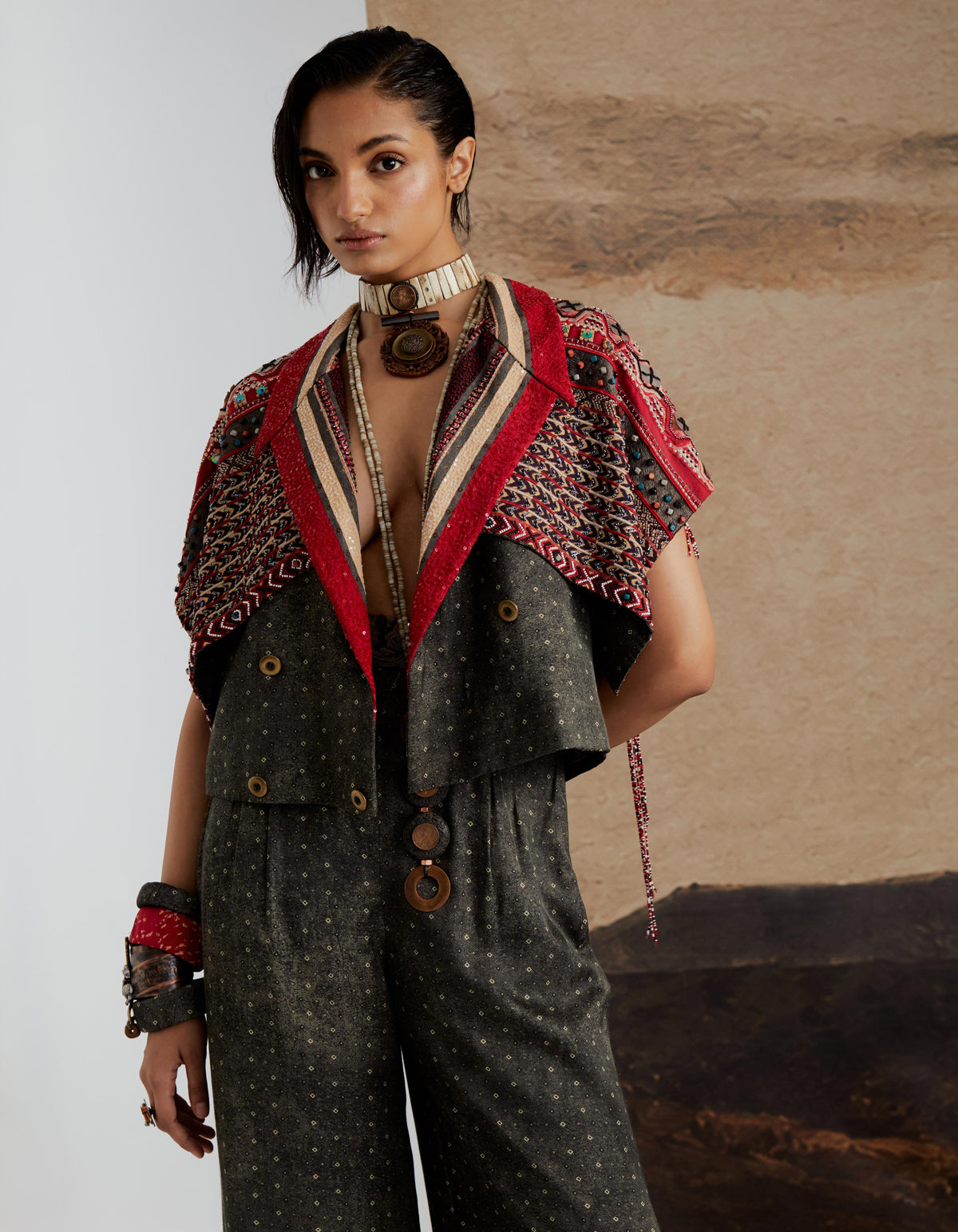 ZOA CROPPED TRENCH SET