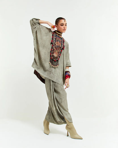 KURU TRAPEZE KURTI SET