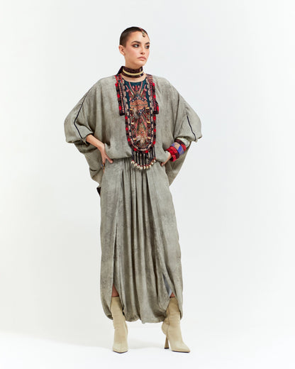 KURU TRAPEZE KURTI SET