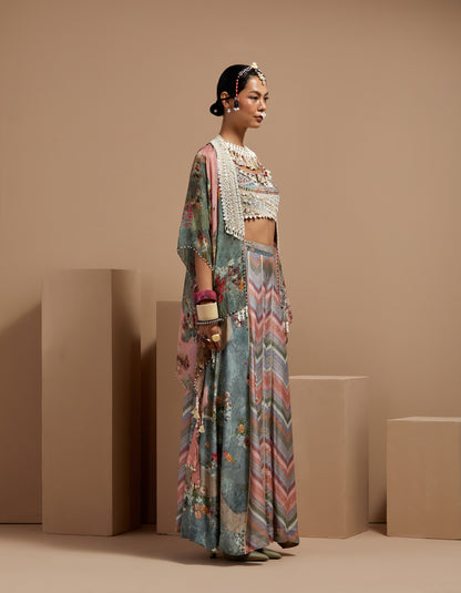 VENI DUPATTA JACKET SET