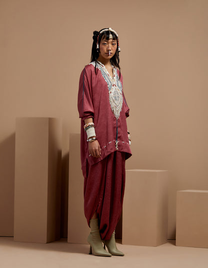 KURU TRAPEZE KURTA SET