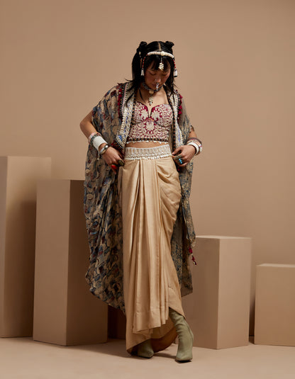 RITU KAFTAN DUPATTA JACKET SET