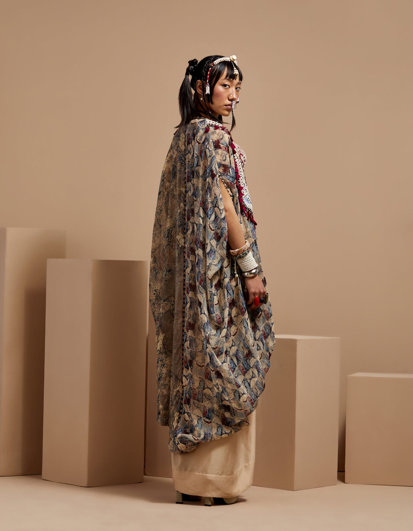 RITU KAFTAN DUPATTA JACKET SET