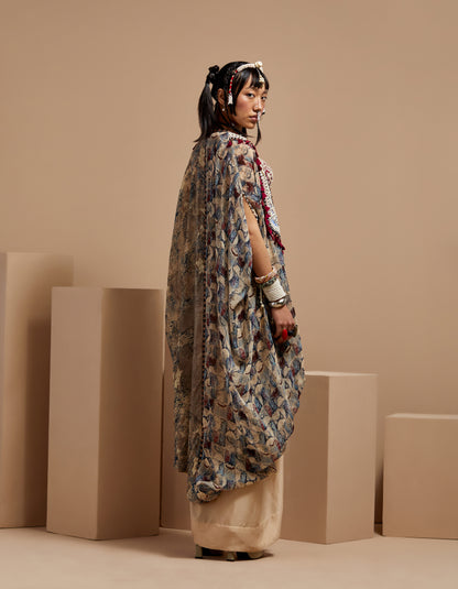 RITU KAFTAN DUPATTA JACKET SET