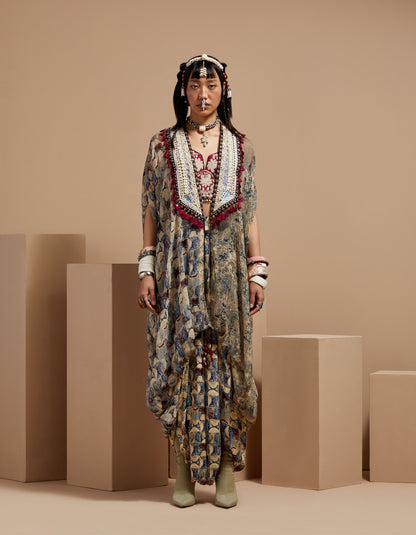RITU KAFTAN DUPATTA JACKET SET