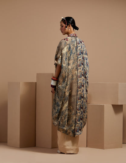 RITU KAFTAN DUPATTA JACKET SET