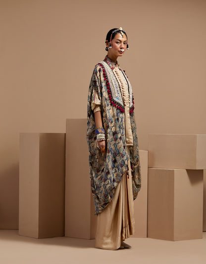 RITU KAFTAN DUPATTA JACKET SET