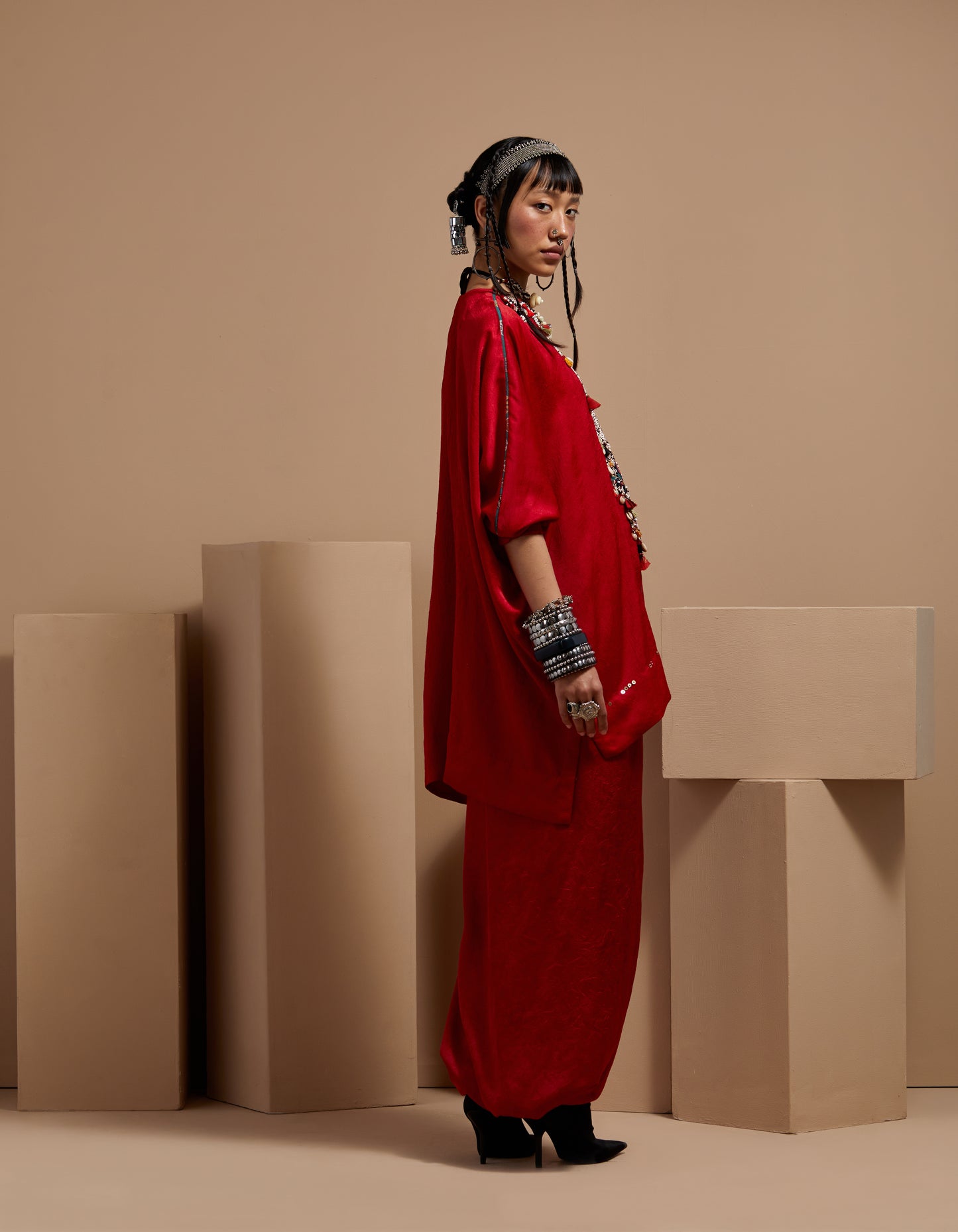 KURU TRAPEZE KURTA SET