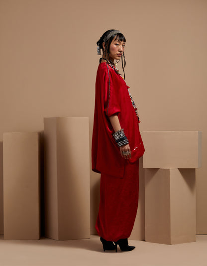 KURU TRAPEZE KURTA SET