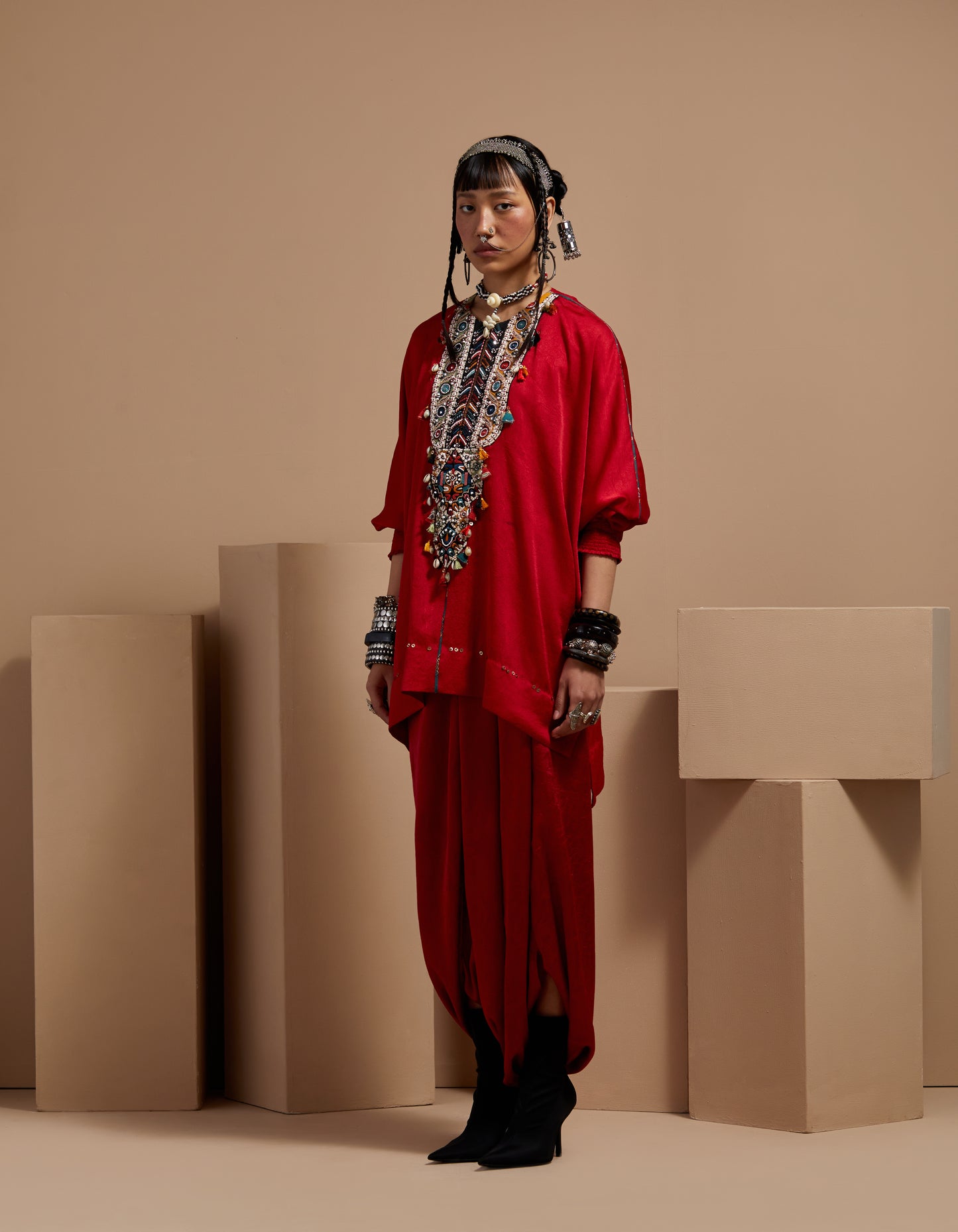 KURU TRAPEZE KURTA SET