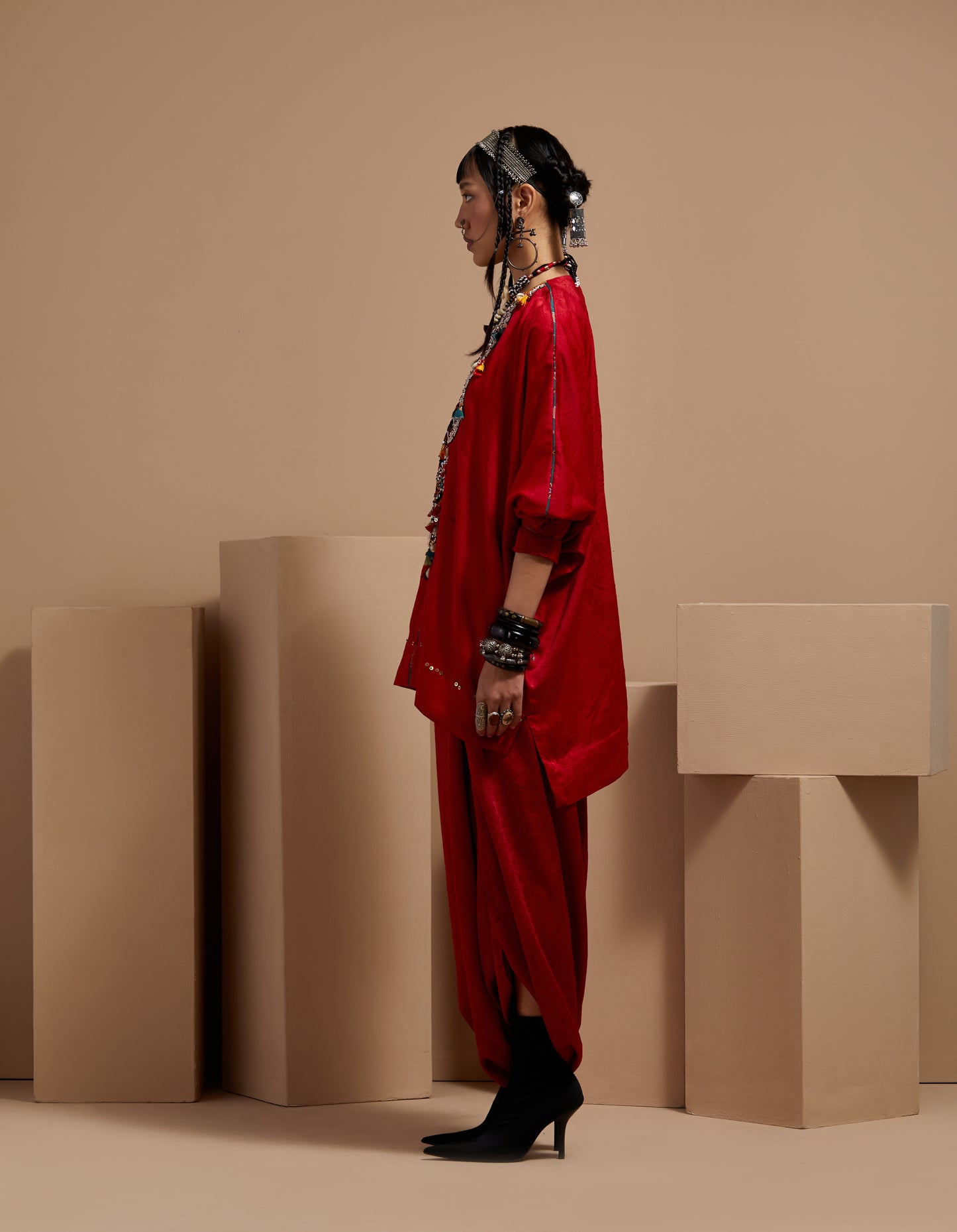 KURU TRAPEZE KURTA SET