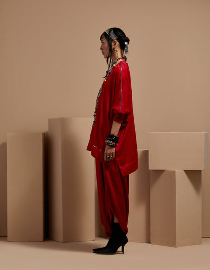 KURU TRAPEZE KURTA SET