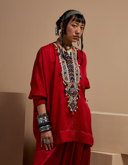 KURU TRAPEZE KURTA SET