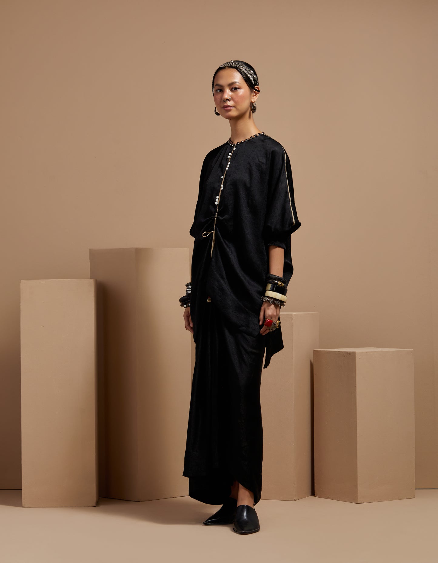 KURU TRAPEZE KURTA SET