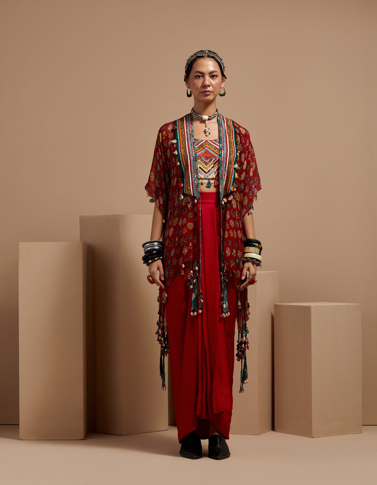 VENI DUPATTA JACKET SET