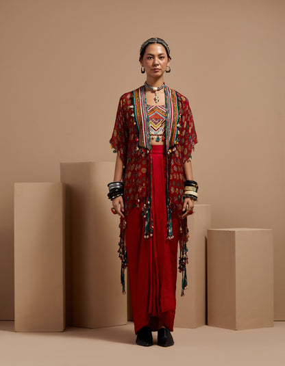 VENI DUPATTA JACKET SET