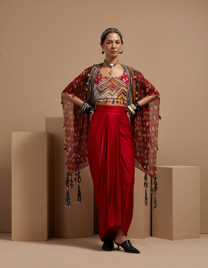 VENI DUPATTA JACKET SET