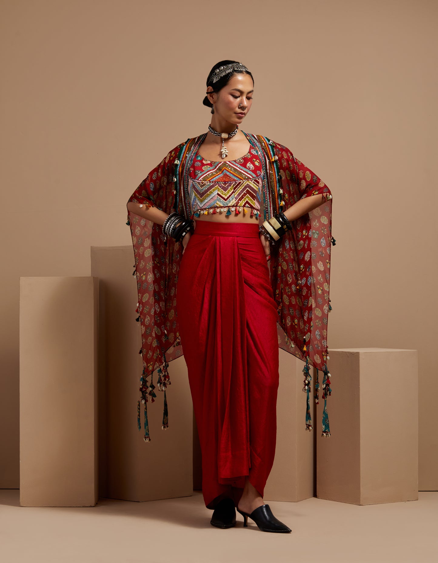 VENI DUPATTA JACKET SET