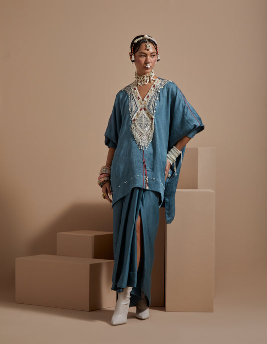 KURU TRAPEZE KURTA SET
