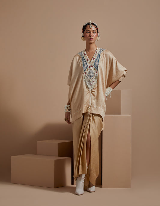 KURU TRAPEZE KURTA SET