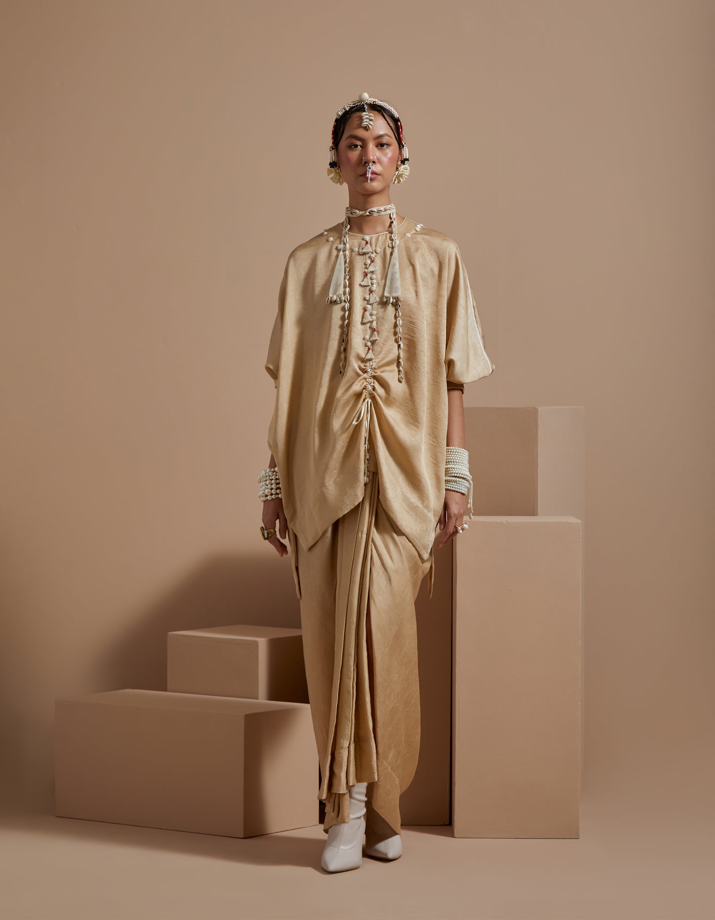 RITU KAFTAN DUPATTA JACKET SET