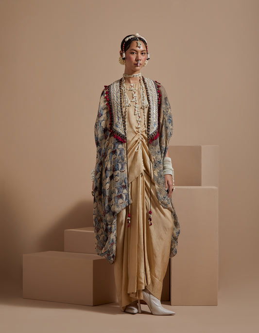 RITU KAFTAN DUPATTA JACKET SET