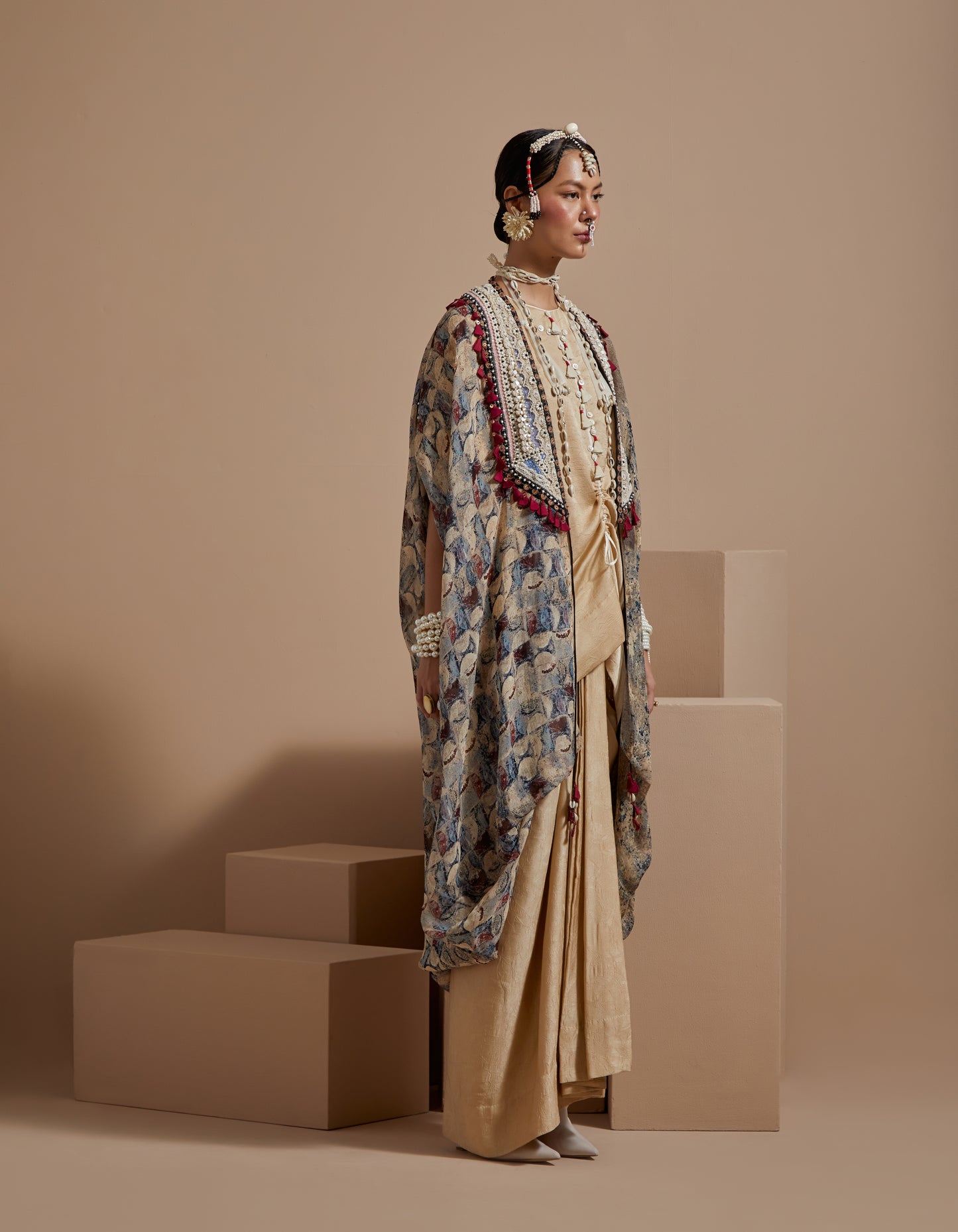 RITU KAFTAN DUPATTA JACKET SET