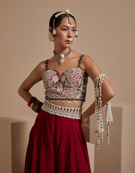 CHANDRA CORSET BLOUSE SET