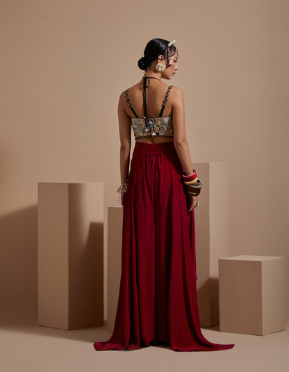 CHANDRA CORSET BLOUSE SET