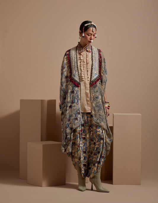 RITU KAFTAN DUPATTA JACKET SET