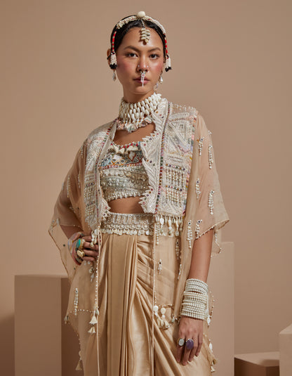 VENI DUPATTA JACKET SET