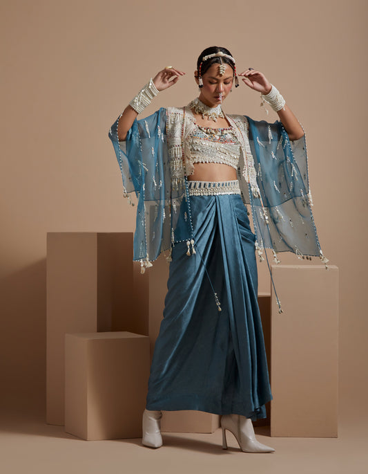 VENI DUPATTA JACKET SET