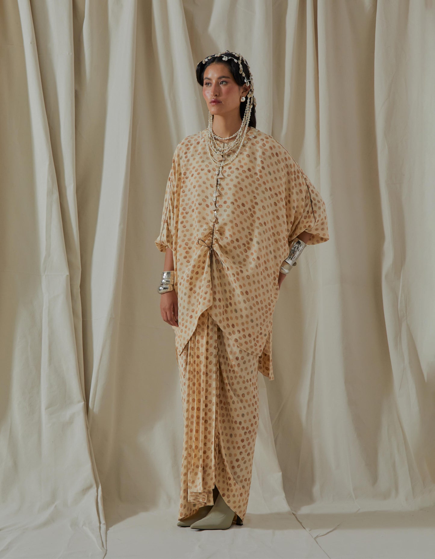KURU TRAPEZE KURTA SET