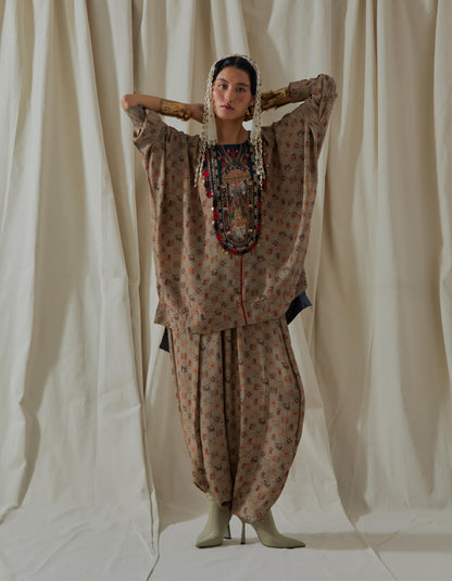 KURU TRAPEZE KURTA SET
