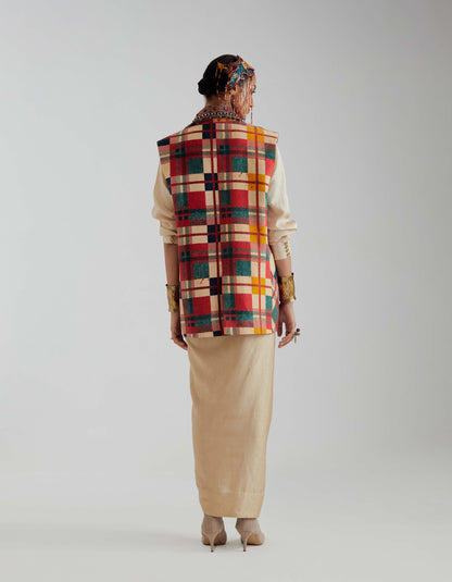 NOORI DOUBLE BREASTED VEST SET