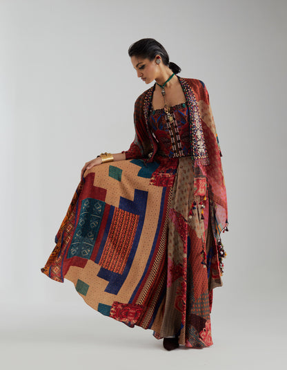 VENI DUPATTA JACKET SET