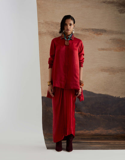 ATRI STRAIGHT SHIRT SET
