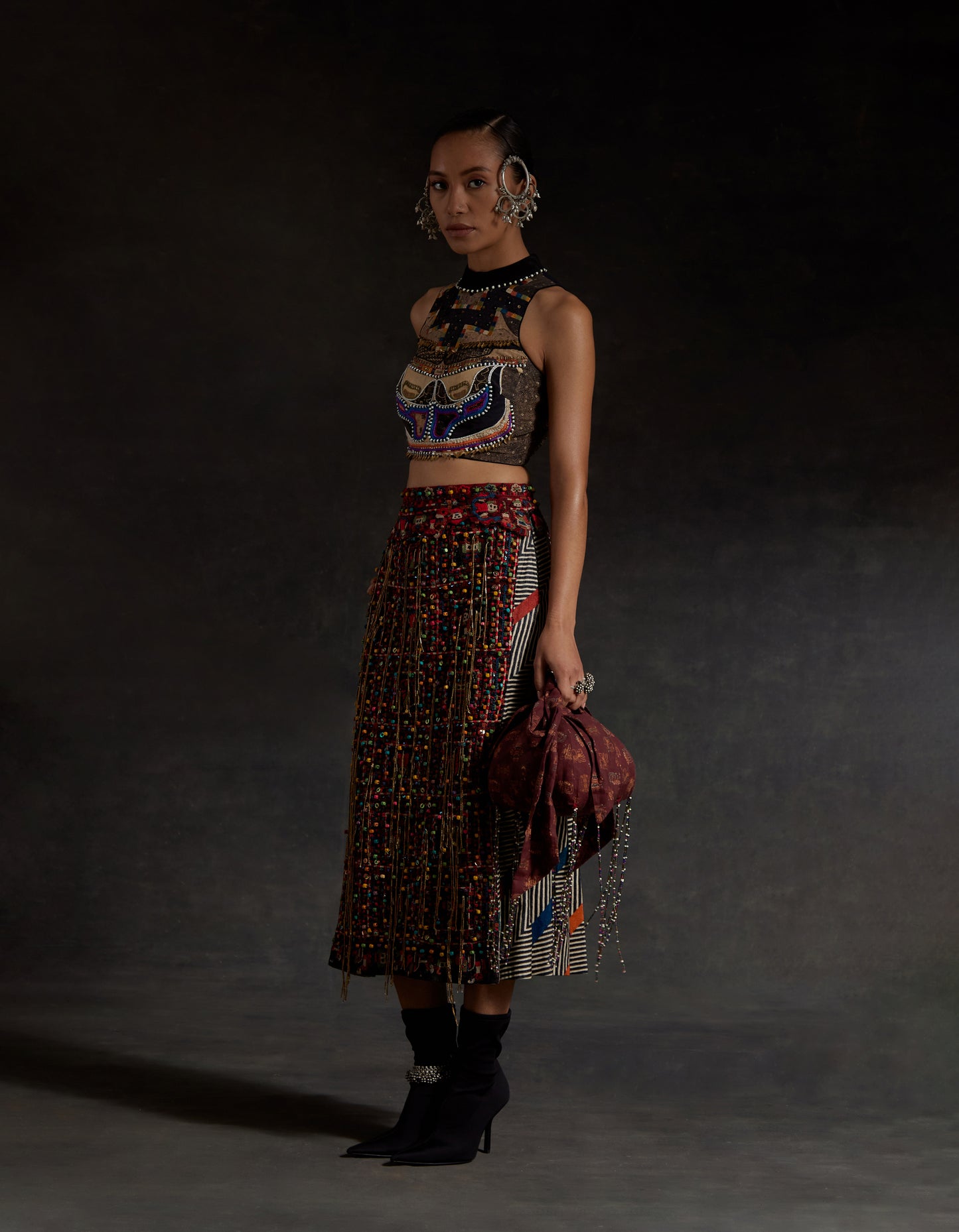 ALYA HALTERNECK BLOUSE SET