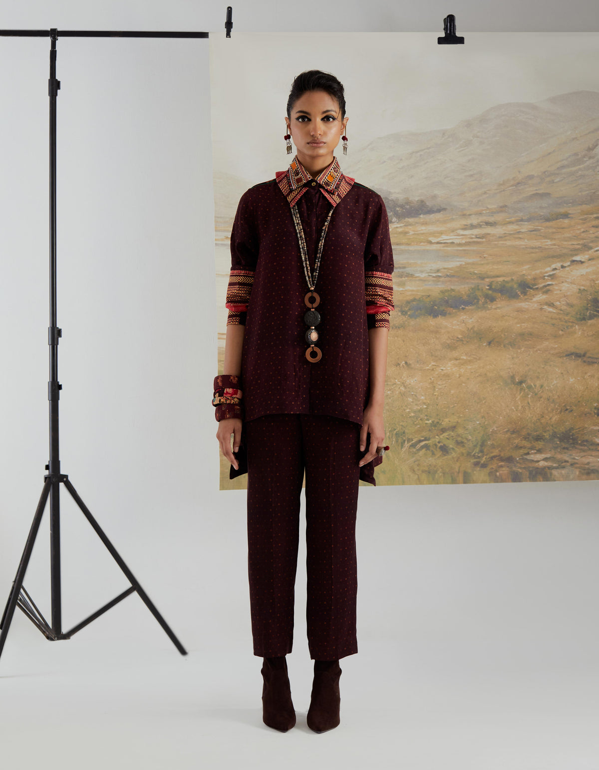 ATRI STRAIGHT SHIRT SET